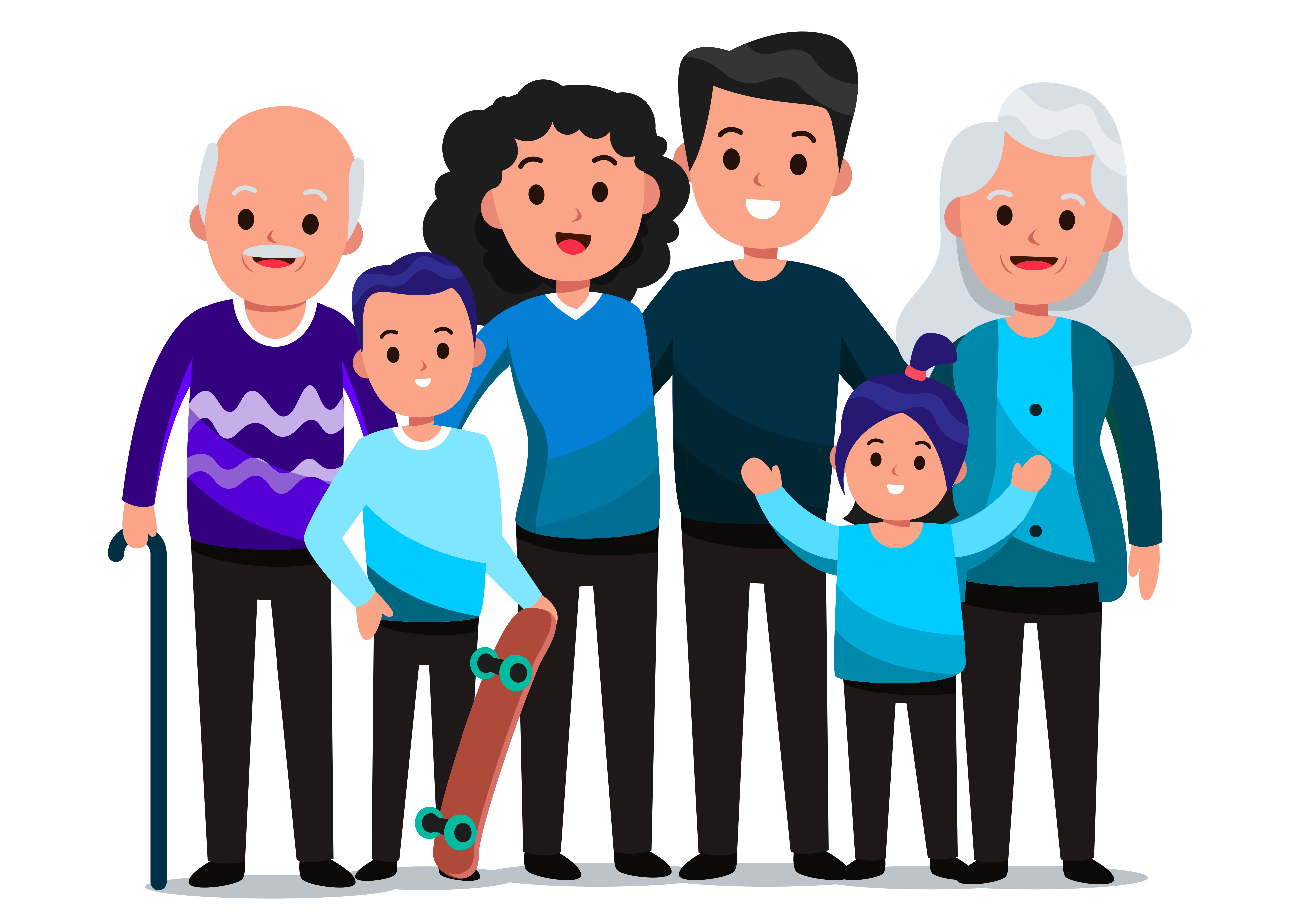 blue family